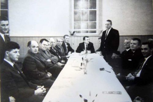 An old photo circa 1962 of charter members and members of the former chapter of the Sydenham and District Lions club, which operated from 1959 until 1972